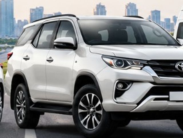 White Toyota Fortuner