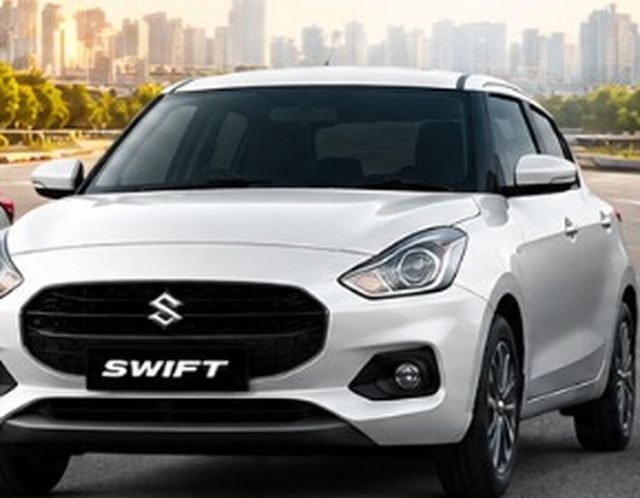 White Maruti Swift